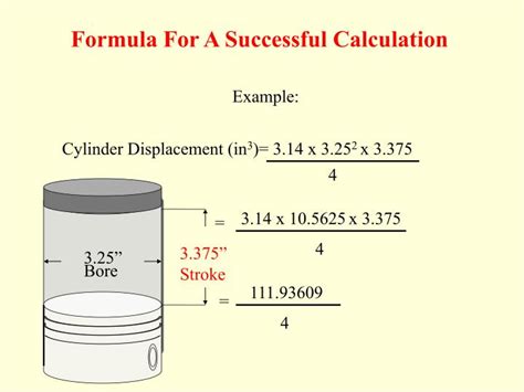 piston displacement formula|piston displacement calculator.